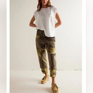 NWT Free People, We The Free, Rhodes Utility Pants, L